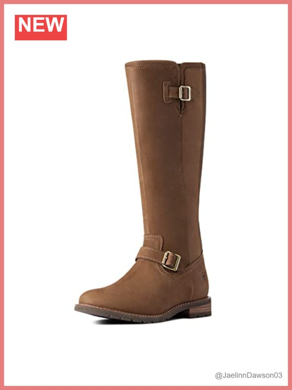 Women's Waterproof Full-Grain Leather Mid-Calf Zip Fashion Boots